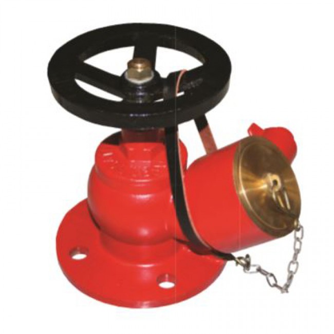 LANDING VALVES OBLIQUE VALVE, FLANGED INLET