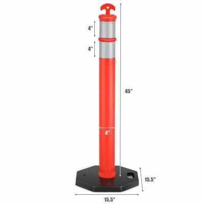 Rubber Base Pole Post