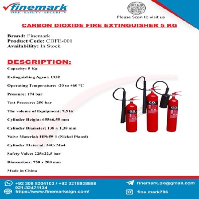 Carbon Dioxide Fire Extinguisher 5 Kg 