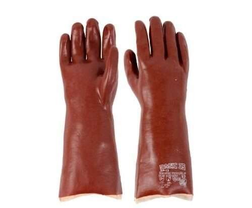 Image of Chemical & Liquid Protective PVC Coated General Purpose Gloves for sale in Pakistan.