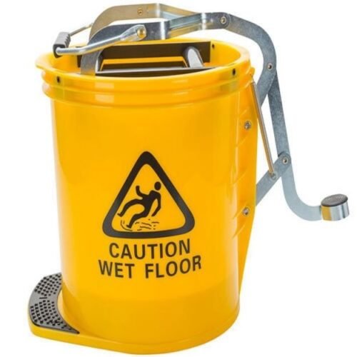 Image of 25-L Yellow Wringer Mop Bucket for sale in Pakistan.