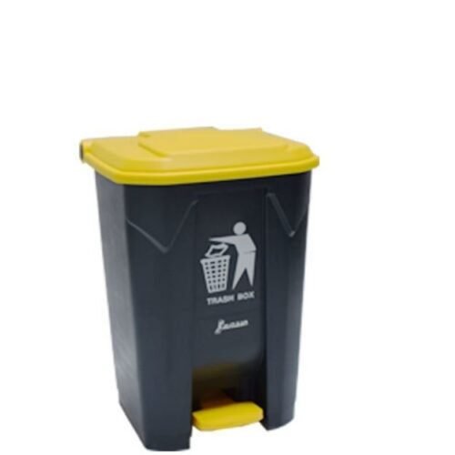 Image of XDL-50K-7 Industrial Garbage Yellow Pedal Plastic Dustbin 50Liter for sale in Pakistan.