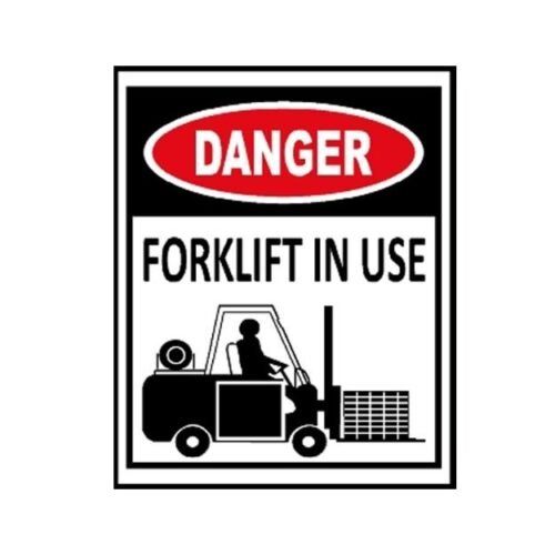 Image of MPS-779 Danger forklift in use sign for sale in Pakistan.
