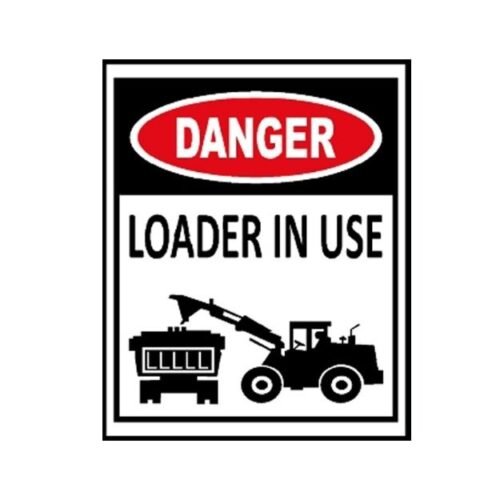 Image of CS-922 Danger loader in use sign for sale in Pakistan.