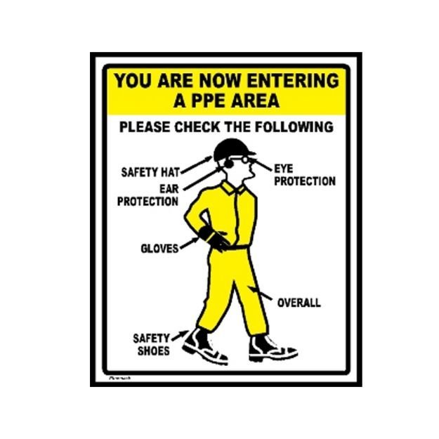 Image of CS-929 You Are Now Entering A PPE Area Sign for sale in Pakistan.