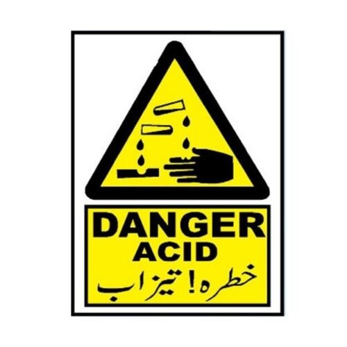 Image of MW-532 Danger Acid Sign for sale in Pakistan.