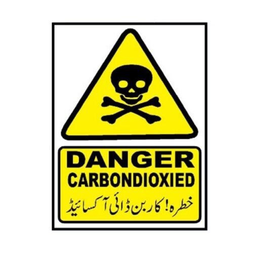 Image of MW-540 Danger Carbon Dioxide Sign for sale in Pakistan.