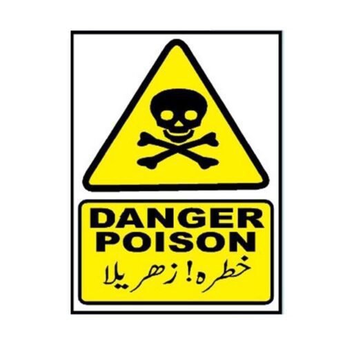 Image of MW-536 Danger Poison Sign for sale in Pakistan.