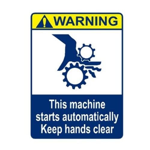 Image of MPS-772 Warning This Machine Starts Automatically Sign for sale in Pakistan.