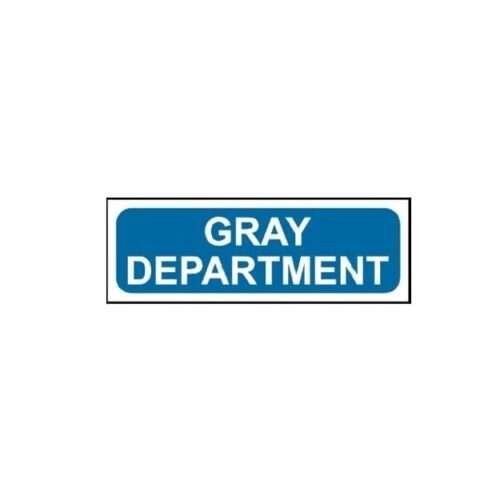 Image of MTS-58 Gray Department Sign for sale in Pakistan.