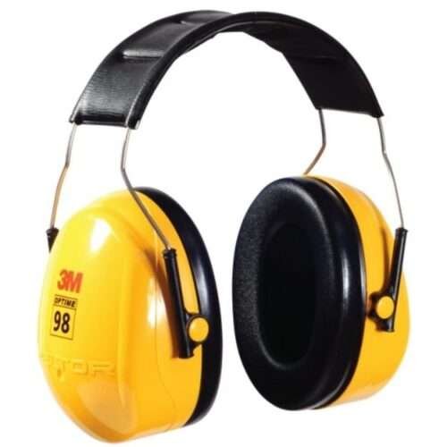 Image of 3M PELTOR Optime 98 H9A Overhead Yellow Earmuff for sale in Pakistan.