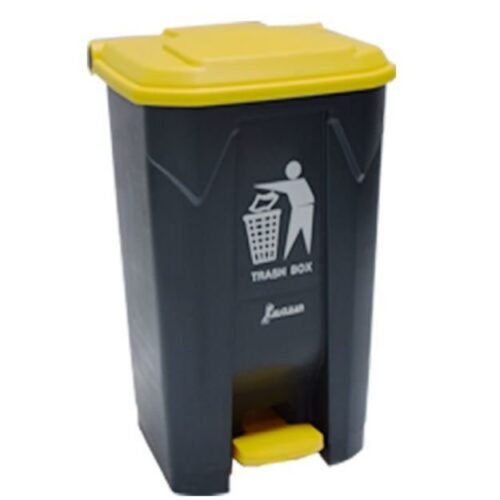 Image of XDL-100K-18 Industrial Garbage Yellow Pedal Plastic Dustbin 100Liter for sale in Pakistan.