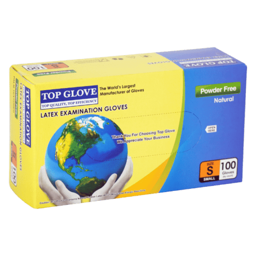 Image of Latex Examination Powder Free Surgical Disposable Gloves for sale in Pakistan.