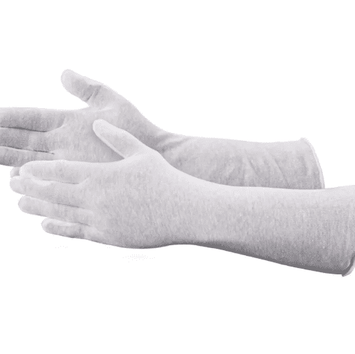 Image of Besto Long Extended Cuff Inspection Cotton Gloves for sale in Pakistan.