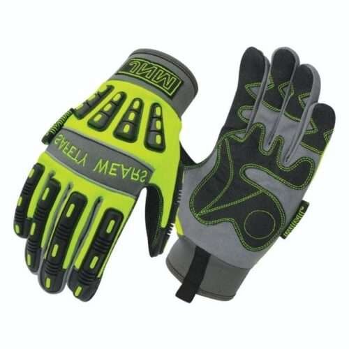 Image of JNM1020 Impact & Heat Resistant Mechanical Hazard Safety Leather Work Gloves for sale in Pakistan.