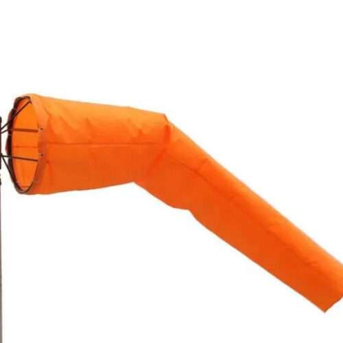 Image of Orange Fluorescent Wind Direction Polyester Aviation Wind Sock for sale in Pakistan.