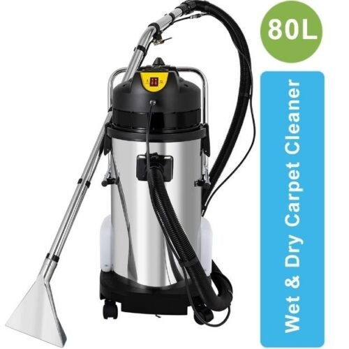 Image of Industrial LC-802SC 80L Stainless Steel Black Wet & Dry Carpet Vacuum Cleaner for sale in Pakistan.