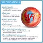 Specifications of Fire Extinguisher Ball