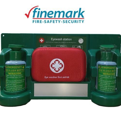 Emergency Eye Wash Station with First Aid Kit (Product Code: PPE-EWPL-0002) - Finemark