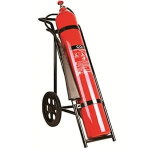 25 KG CO2 Fire Extinguisher with wheeled trolley - Finemark